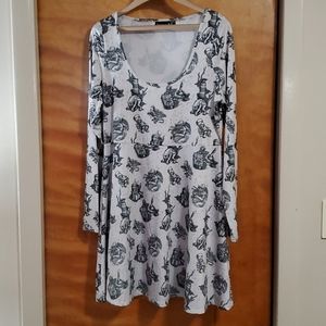 Sour puss HP Lovecraft fit & flare dress